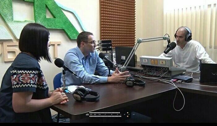 Представители филиала в Дербенте на радио Асса