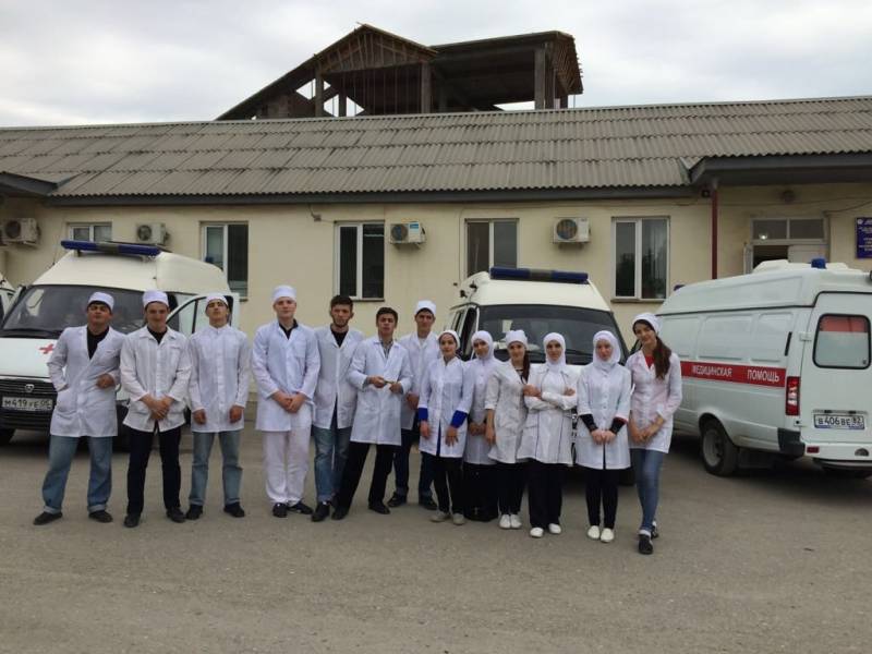 Студенты первого курса отделения «Лечебное дело» закончили производственную практику