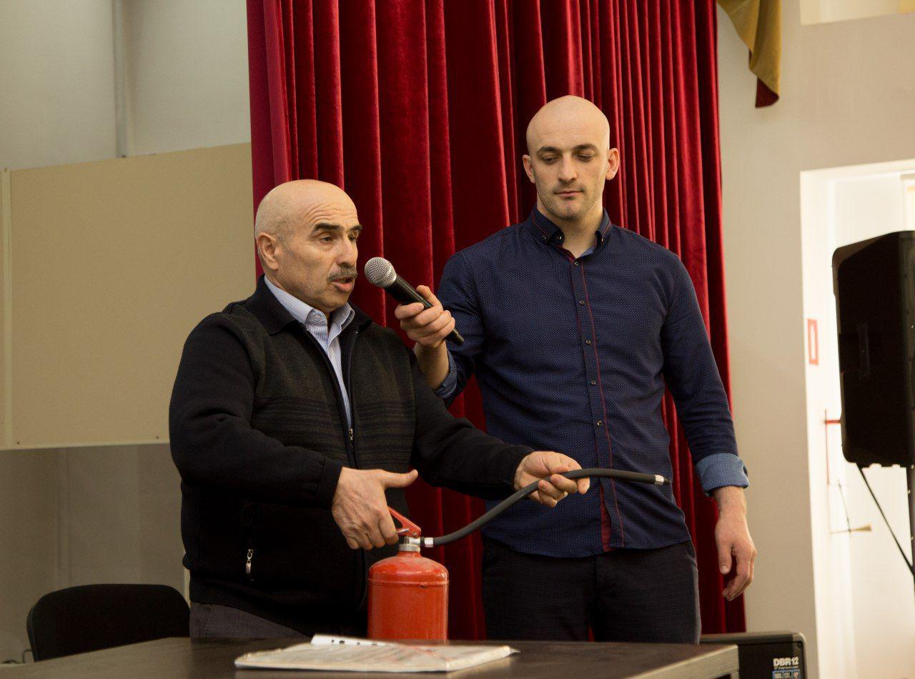 В МКиБ провели занятие по пожарной безопасности