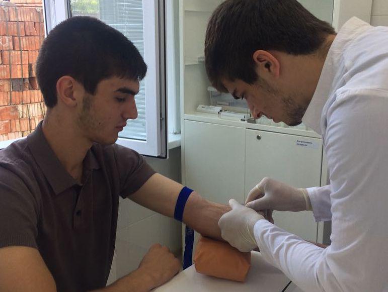 Студенты на производственной практике