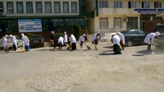 Башларовцы приняли участие в городском субботнике