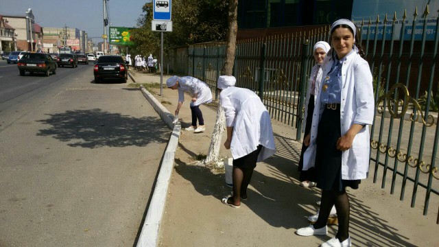 Башларовцы приняли участие в городском субботнике