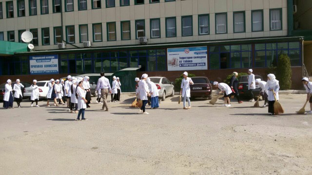 Башларовцы приняли участие в городском субботнике