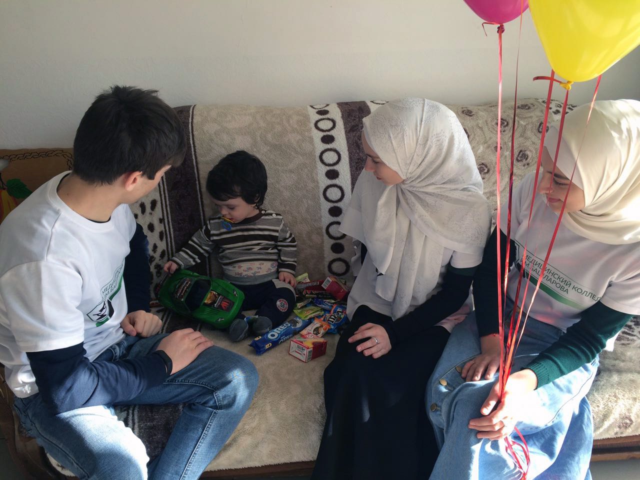 Визит волонтеров.