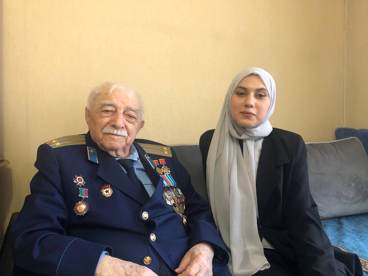 Команда проекта посетила ветерана ВОВ Инчилова Гаджи МАгомедовича