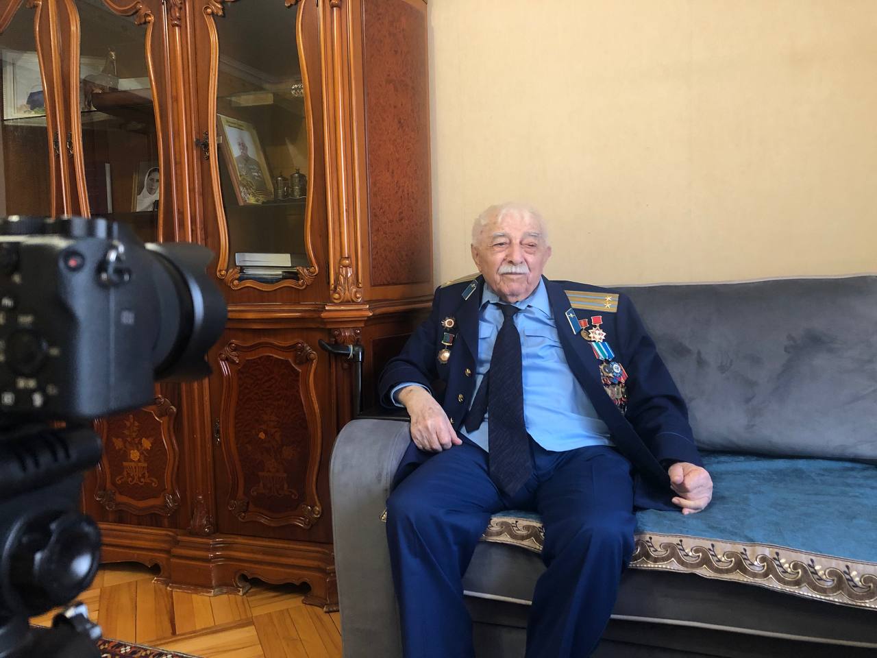 Команда проекта посетила ветерана ВОВ Инчилова Гаджи МАгомедовича