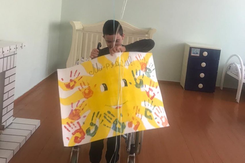 Посетили в дом-интернат для умственно отсталых детей «Забота»