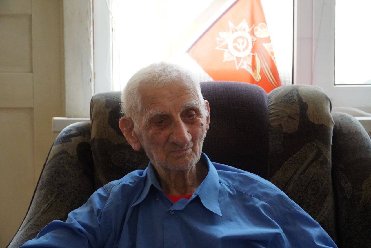 Сегодня команда проекта посетила ветерана ВОВ Тагира Насрулаевича.