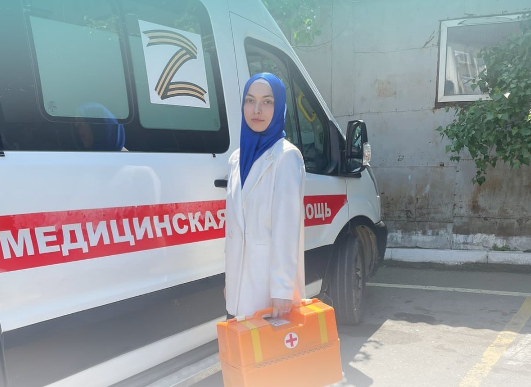 Студенты МК им. Башларова направления «Лечебное дело» на практике