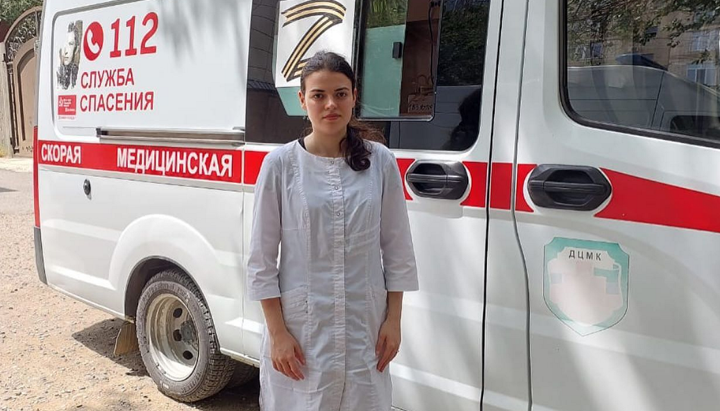 Студенты МК им. Башларова направления «Лечебное дело» на практике